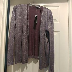 NWT Sparkly Open Cardigan Sweater